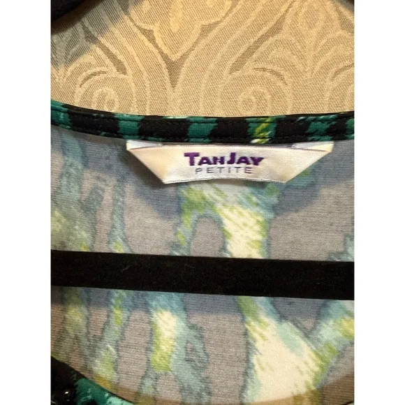TanJay Green and Blue Animal Print Tunic - Picture 4 of 6